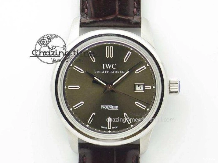 MIROTIME 0129 Elegant Portugieser Perpetual Calendar IW503302 RG V9F 1:1 Best Edition Gray Dial on Black Leather Strap A 7096